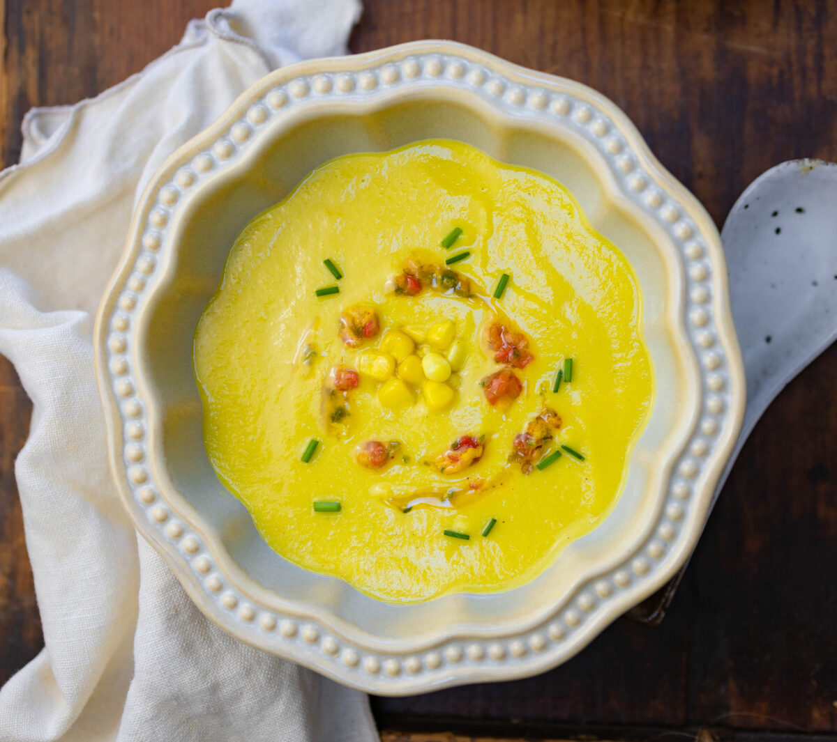 Velvety Cool Corn Soup
