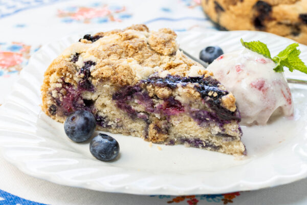 Best Blueberry Buckle with Warm Spices and Coconut Streusel - It's Gluten Free!
