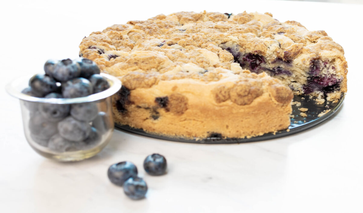 Best Blueberry Buckle with Warm Spices and Coconut Streusel - It's Gluten Free!
