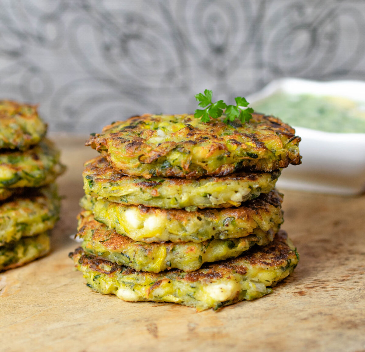 5 Herb Greek Zucchini Fritters