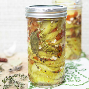 Fantastico Italian-Style Pickles with Herbs, Garlic and Sun-Dried Tomatoes