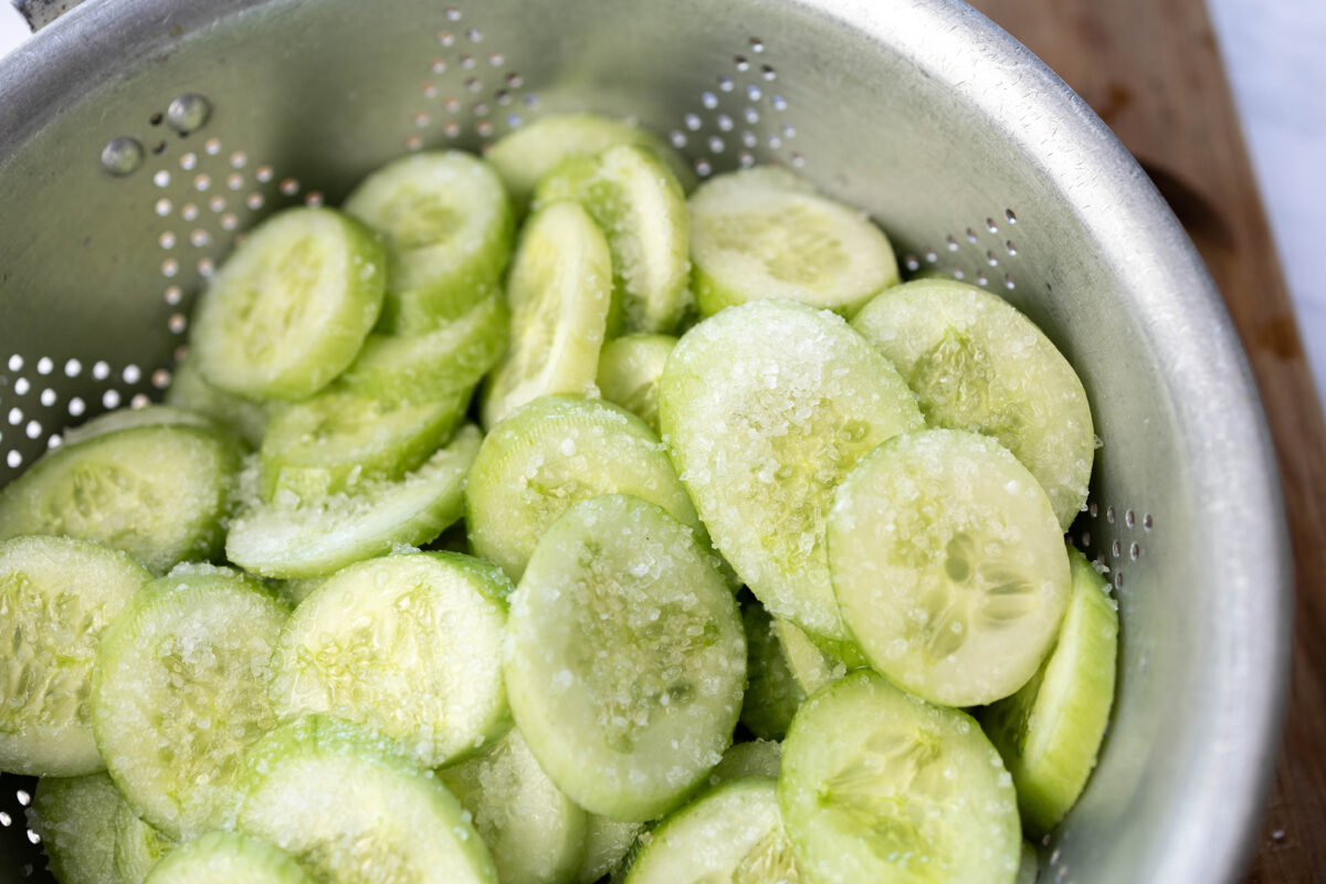 Salting Cucumbers before canning