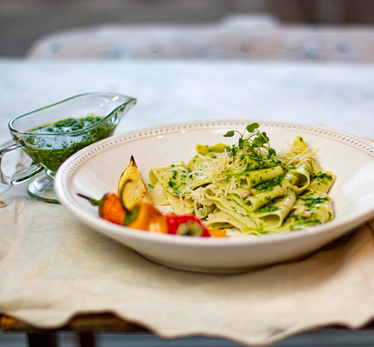 Karen's Winter Pesto ~ Arugula + Parsley